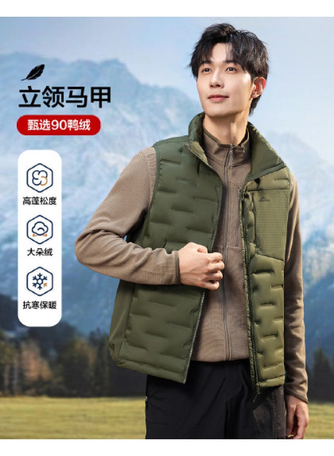 YaYa Men's Winter Lightweight Comfortable Fashion Simple Stand Collar Vest Lightweight Warm Waistcoat - Image 1
