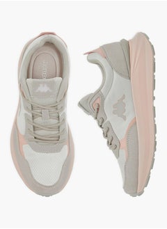 Women's Panelled Sports Shoes With Lace-Up Closure