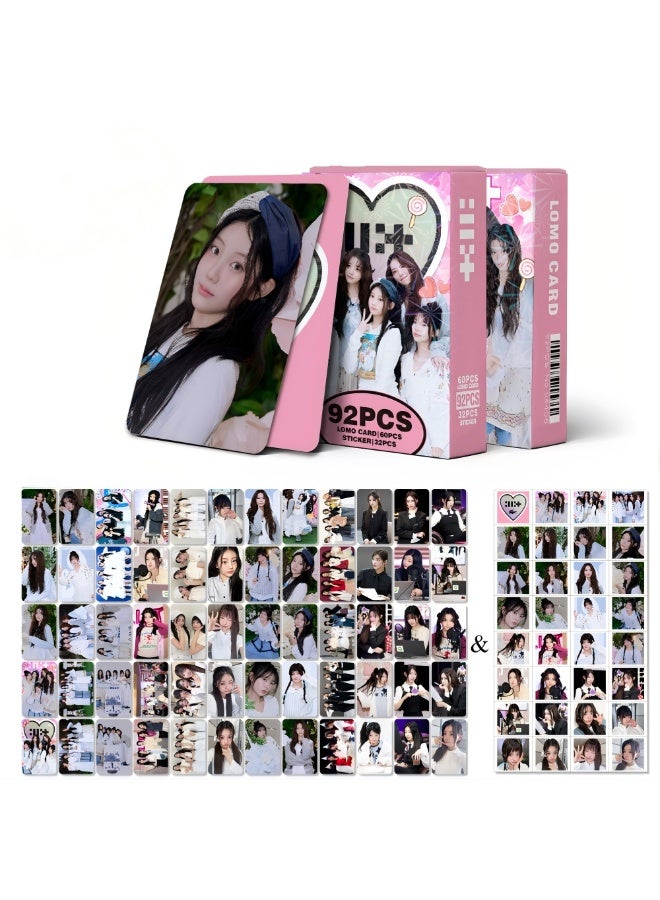 ILLIT Lomocard & Sticker Set – 92PCS (60 Lomocards + 32 Random Stickers) | Aesthetic Photo Card Collection for K-Pop Fans