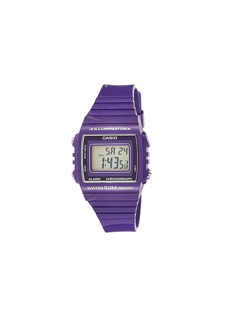 Women's Youth Digital Watch W-215H-6AVDF - 41 mm - Purple
