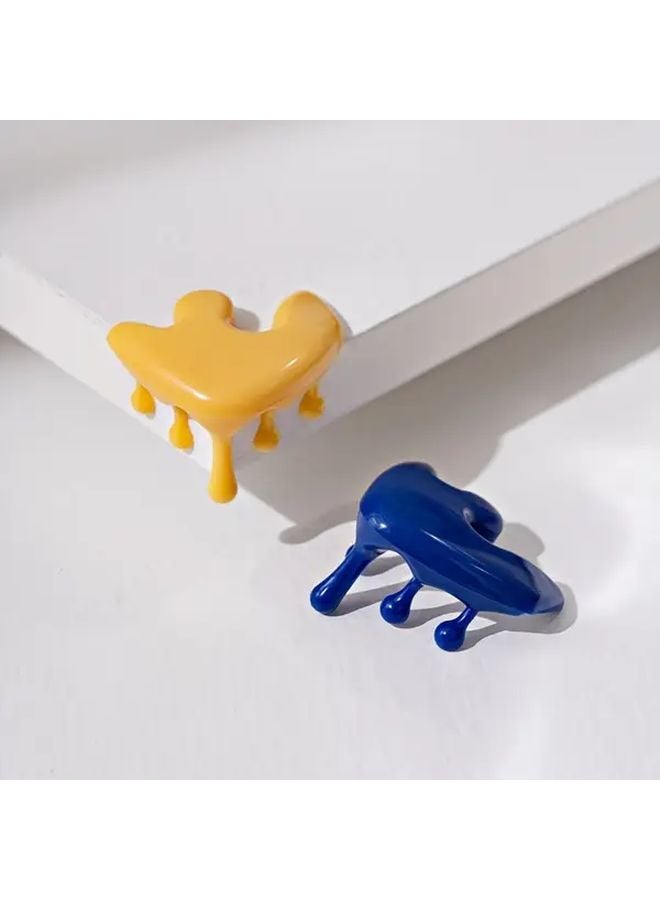 4 Pack Yellow Water Drop Corner Protectors Furniture Edge Cushions Table Leg Bumper Guards - Image 4