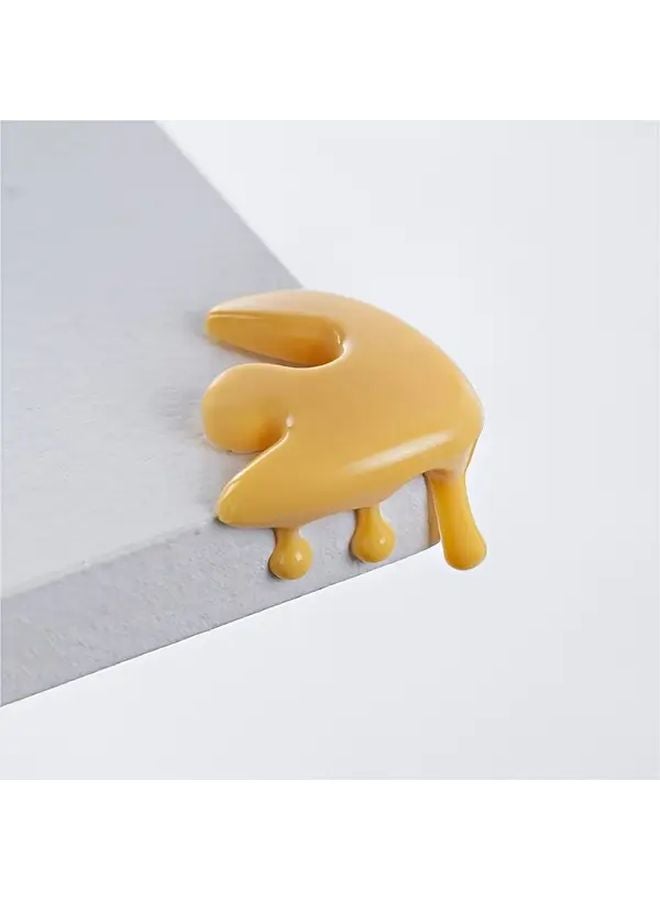 4 Pack Yellow Water Drop Corner Protectors Furniture Edge Cushions Table Leg Bumper Guards - Image 1