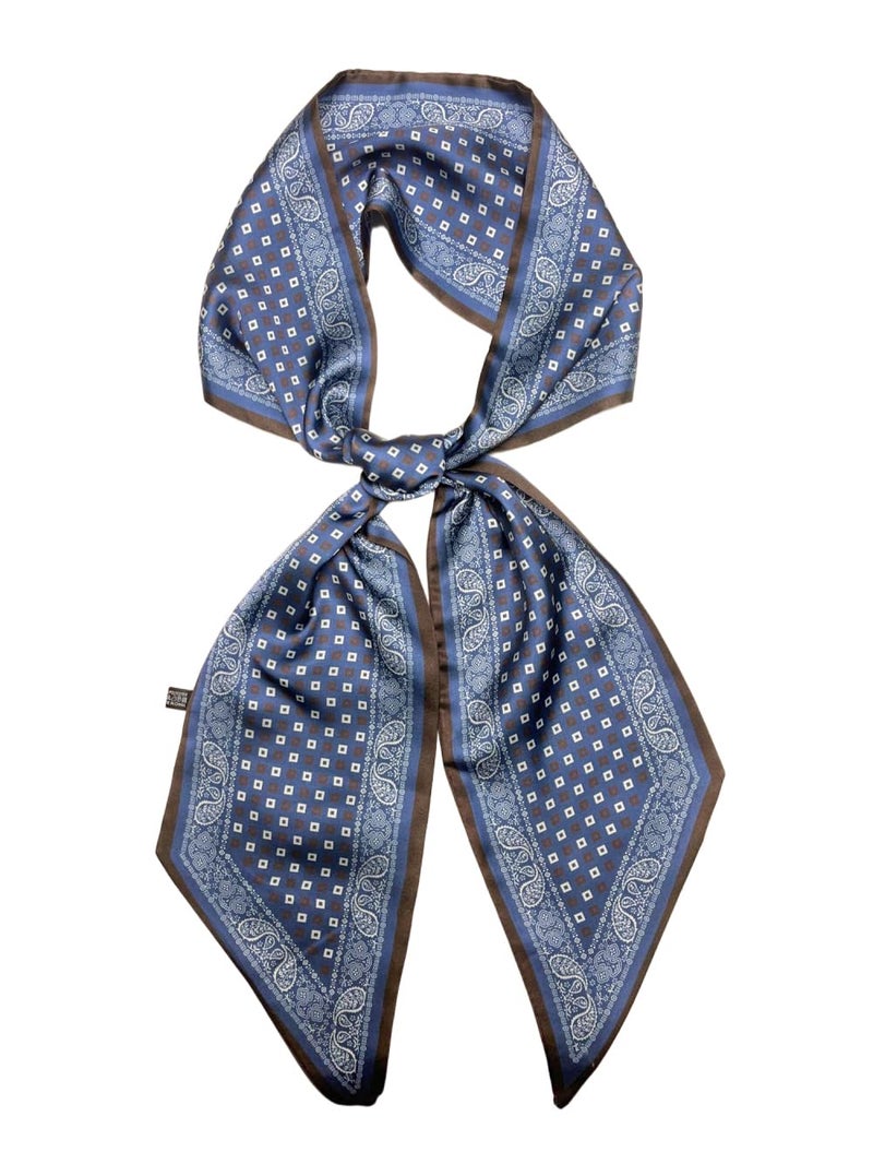 Julunar Hair Scarf for Women Silky Long Neck Head Scarves Purse Bag Scarfs for Handbag Satin Headscarf - Image 1