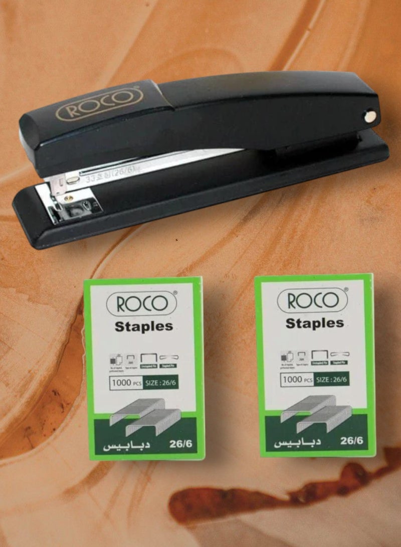 ROCO Set consisting of an office stapler with 2 staple boxes 