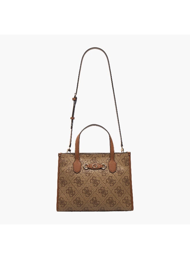 GUESS-IZZY TOP ZIP SHOULDELTL-LATTE LOGO-Q1-JD25 - Image 2