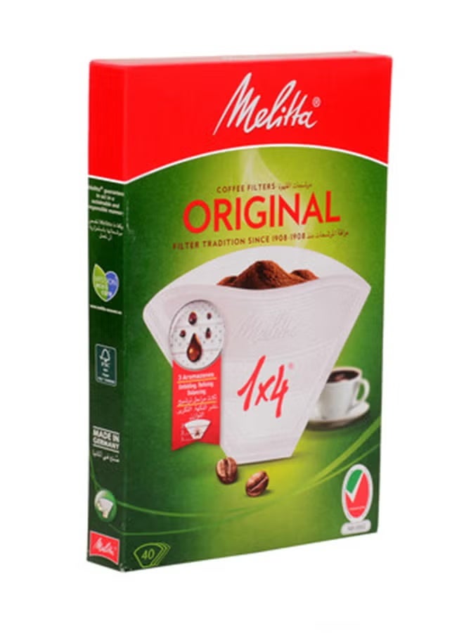 Melitta 40-Piece Original Coffee Filter White - Image 2