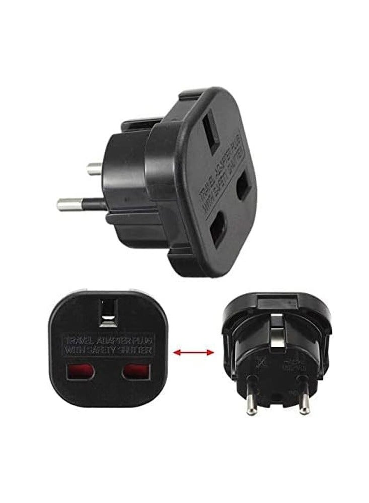 UK to EU AC travel plug adapter plug converter travel plug - Image 1