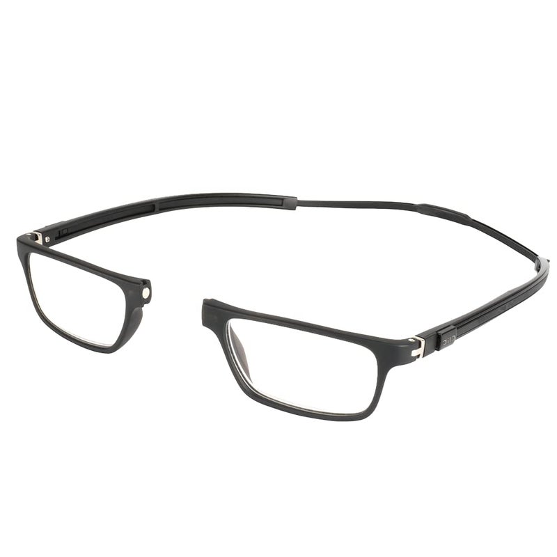 Clic Magnetic Reading Glasses for Men or Women Computer Readers Tube Executive Matte Black 175 Magnification - Image 3