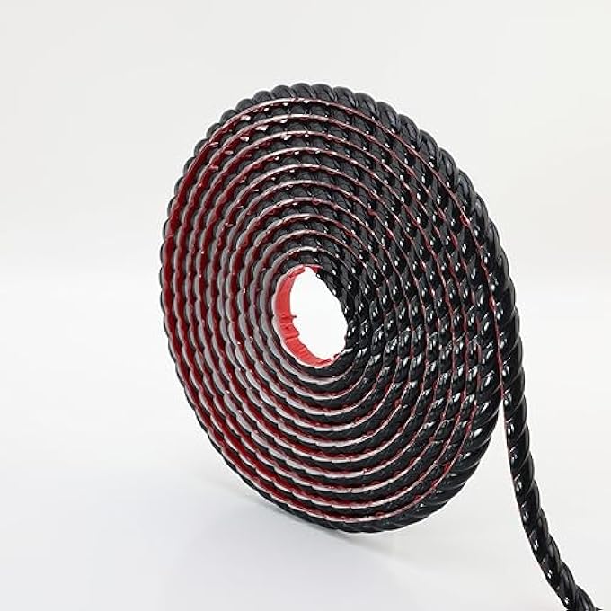 PEELSTICKTRIM BLACK PEEL AND STICK WALL MOLDING TRIM, FLEXIBLE STRIP FOR MIRROR FRAME, 3D WALL EDGE, CABINET, PICTURE FRAME AND HOME DIY DECORATION (16.4 FT X 0.6 INCH) - Image 1