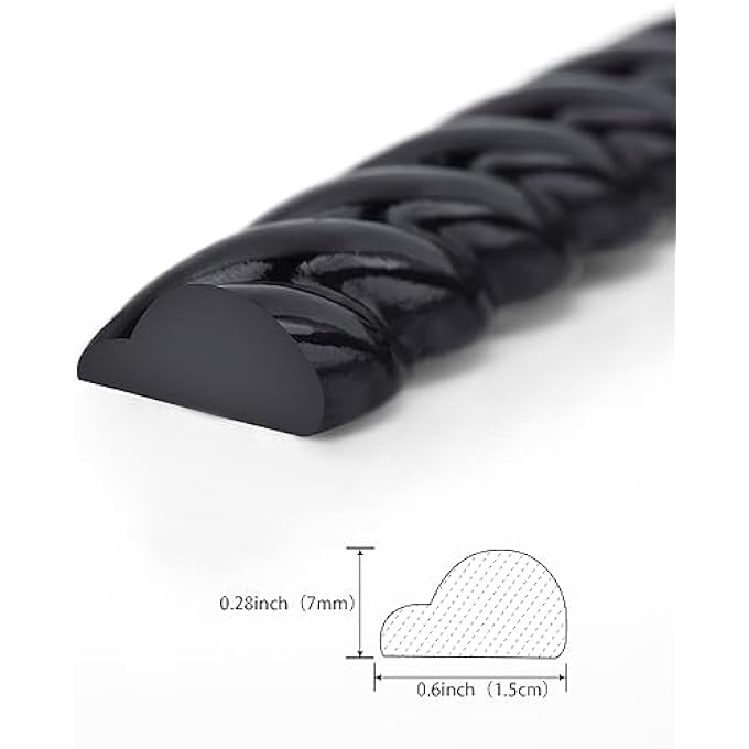 PEELSTICKTRIM BLACK PEEL AND STICK WALL MOLDING TRIM, FLEXIBLE STRIP FOR MIRROR FRAME, 3D WALL EDGE, CABINET, PICTURE FRAME AND HOME DIY DECORATION (16.4 FT X 0.6 INCH) - Image 3