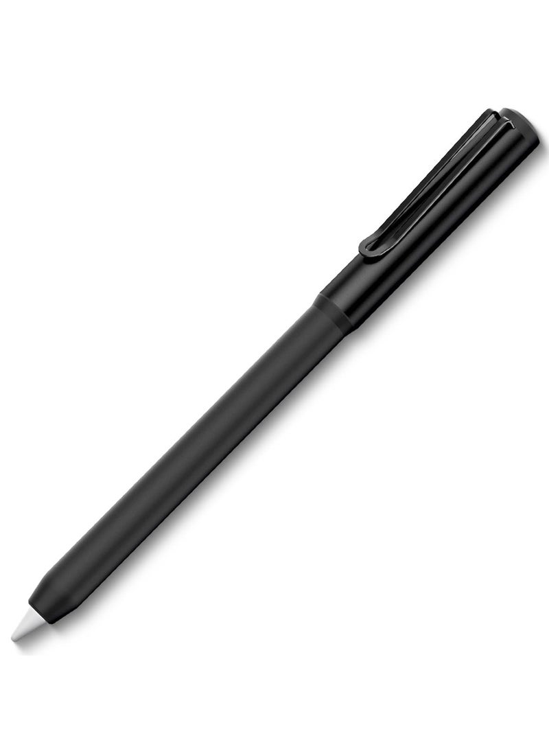 erorex Pencil Pro & Apple Pencil 2nd Generation Protective Case Cover Sleeve with Clip Premium Classic Design compatible with Magnetic Charging & Double Tap - Black - Image 1