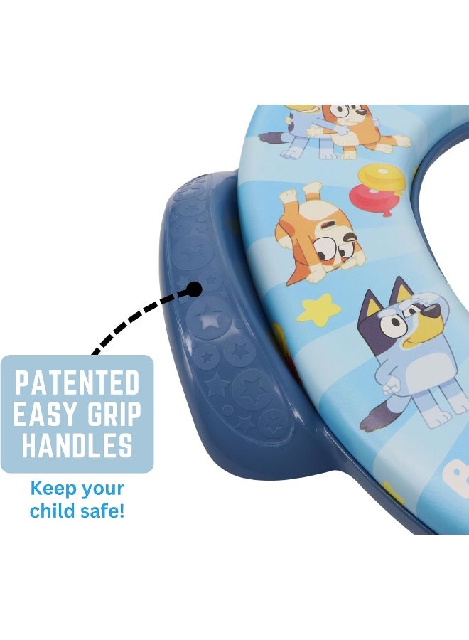 ginsey Bluey Soft Potty Seat - Potty Training Toilet Seat, Soft Cushion, Baby Potty Training, Safe, Easy to Clean - Image 4