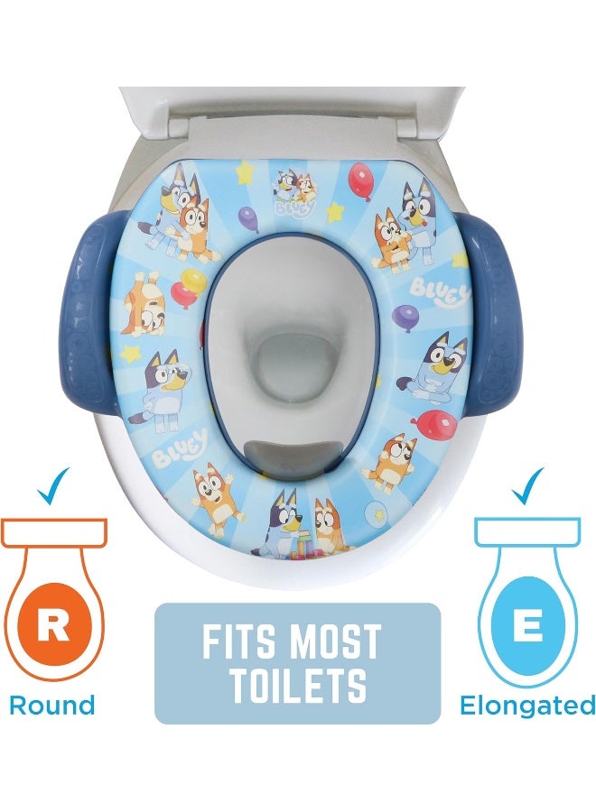 ginsey Bluey Soft Potty Seat - Potty Training Toilet Seat, Soft Cushion, Baby Potty Training, Safe, Easy to Clean - Image 3