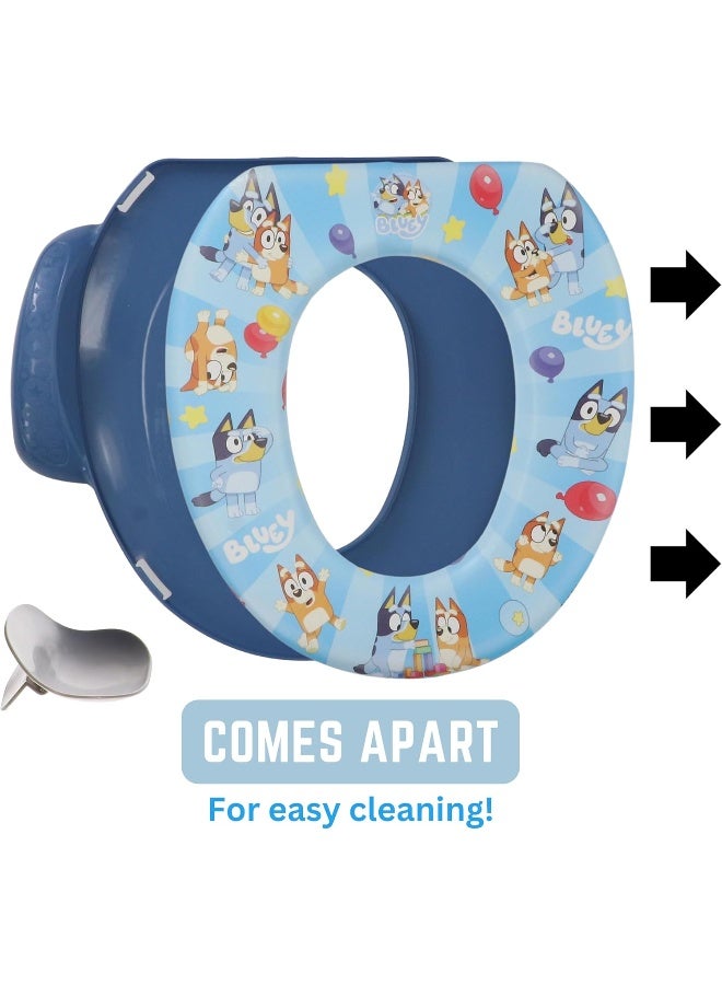 ginsey Bluey Soft Potty Seat - Potty Training Toilet Seat, Soft Cushion, Baby Potty Training, Safe, Easy to Clean - Image 5
