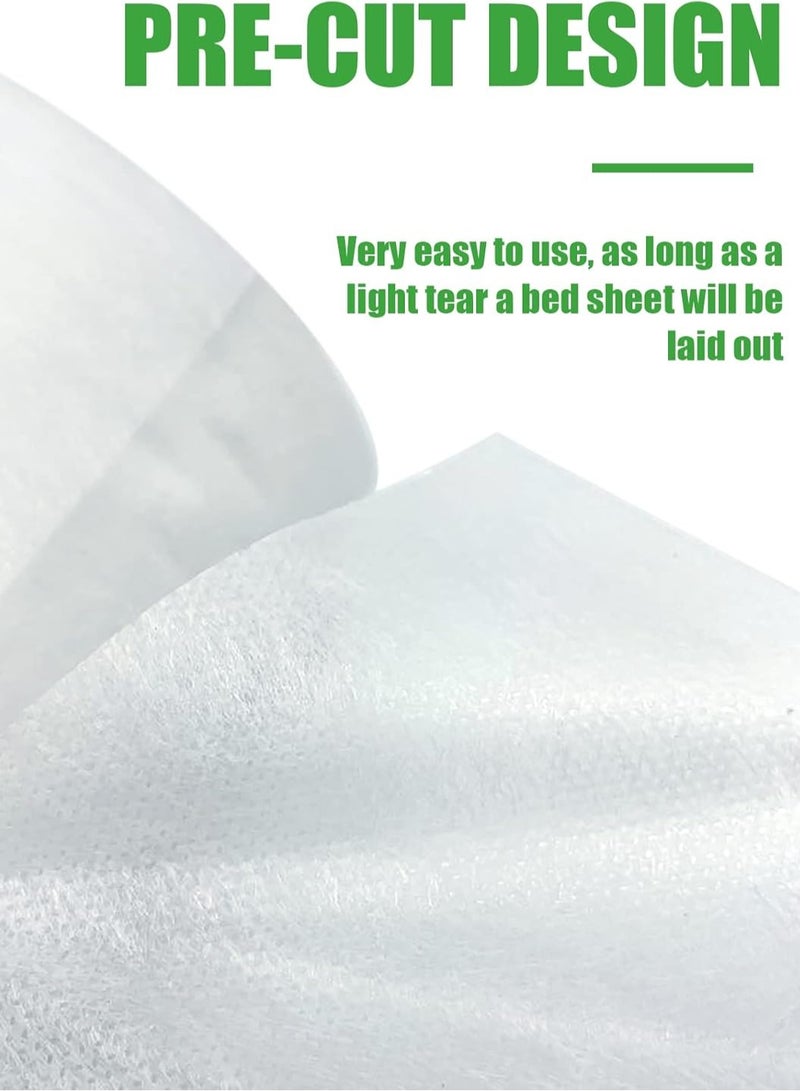 Globalstar Disposable White Non-Woven Bed Sheet Roll 80x180CM – 50 Pre-Cut Sheets for Spa, Massage, Tattoo, and Exam Tables - Image 3