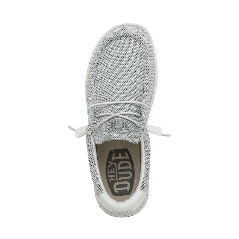Hey Dude هاي دود أحذية وولي للرجال لون الحجر الأبيض مقاس 13 | أحذية رجالية | أحذية لوفر مزودة بأربطة للرجال | مريحة وخفيفة الوزن - Image 2