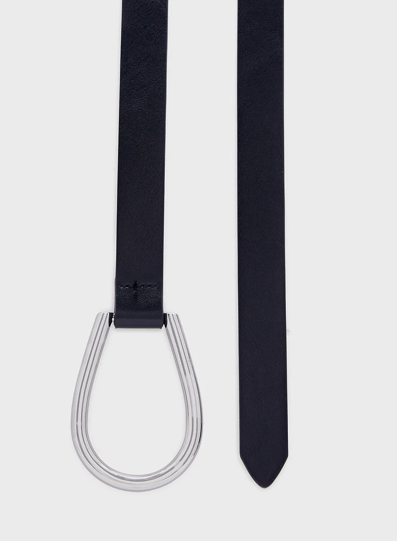 MANGO Oval Buckle Belt