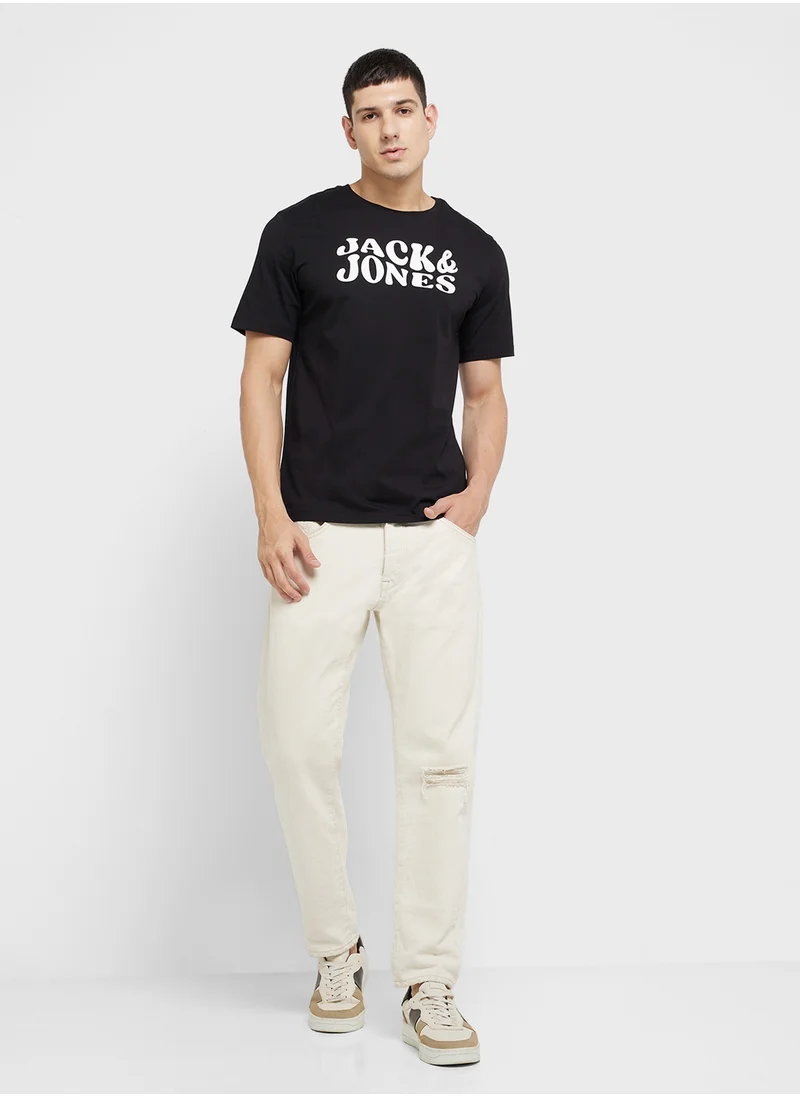 جاك اند جونز Graphic Crew Neck T-Shirt