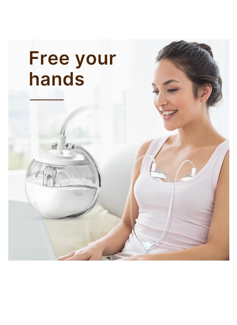 Doopser - Electric Wearable Breast Pump, Hands Free, Mini Pump Machine, Double Milk Collection, Low Noise, USB Rechargeable, Memory Function, 3 modes and 9 levels, 240 ml each - Image 1