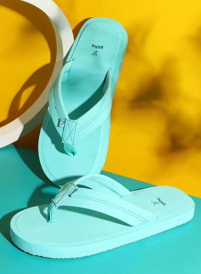 YOHO Men Green Bubbles Orthopedic Slippers