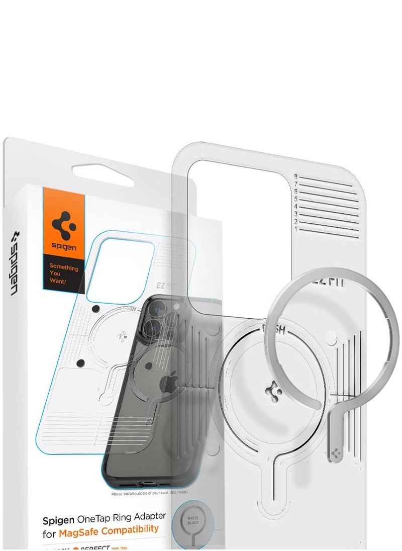 Spigen MagSafe OneTap Ring Adapter [Add Mag Safe compatibility to Non-MagSafe Case Cover] 1 Pack - Silver  - Image 1