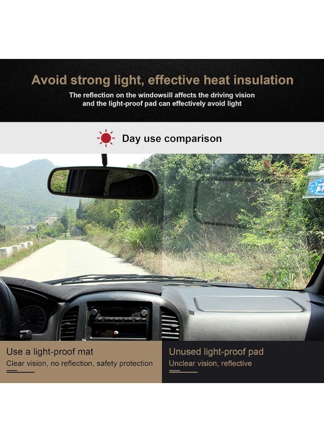 SPEEDWOW Dashboard Dash Board Cover Mat Carpet Compatible with 2014-2021 Jeep Cherokee - Image 5