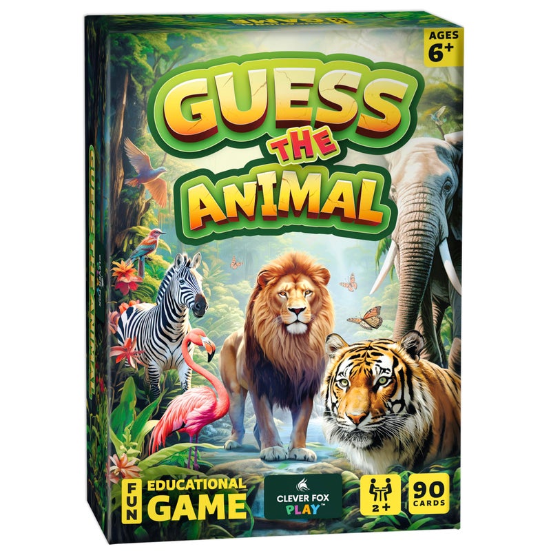 Clever Fox Play Guess The Animal Educational Guess In 5 Clues Game for Kids Family Fun Childrens Guessing Game for Learning Animals Perfect for Home School or Travel Girls Boys Ages 6 7 8 9 10 - Image 2