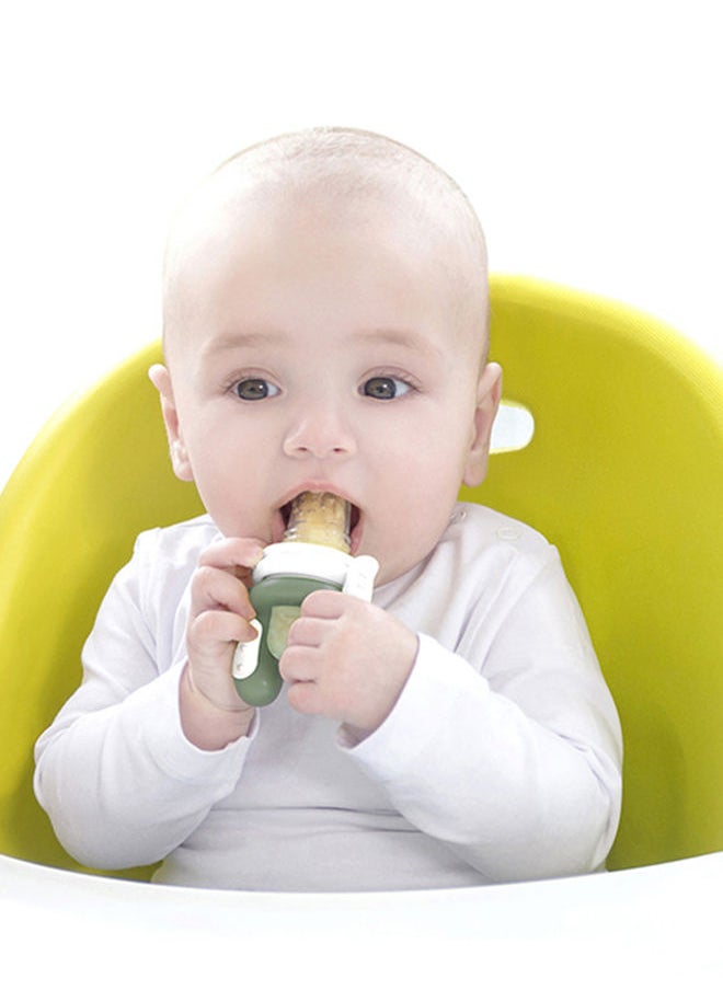 kidsme - وعاء طعام سيليكون ماكس للرضع من سن 4 أشهر فما فوق مقاس M - كهرماني - Image 1