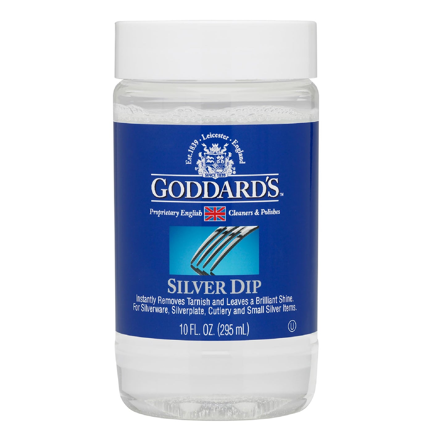 Goddard’s Silver Cleaner Dip – Silver Jewelry Cleaner Solution for Filigree Metalwork & Small Items – Professional Use Silver Tarnish Remover – Silverware Cleaning Supplies (10 oz)