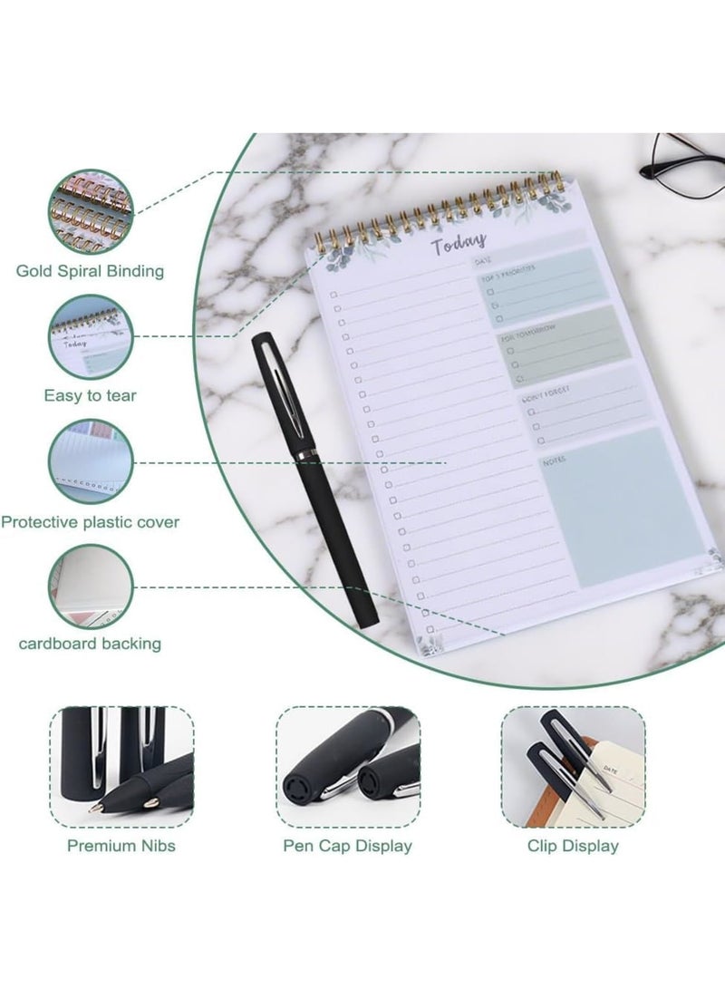 SYOSI To Do List Notepad, 52-Page Undated Daily Planner with Pen, B5 Checklist Notebook for Work and Personal Productivity Task Organizer Notes for Home Office Students and Professionals - Image 3