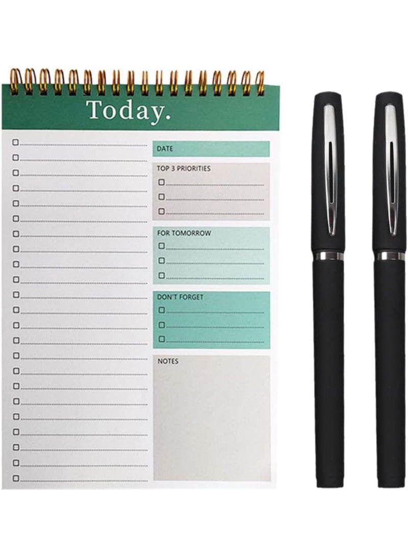 SYOSI To Do List Notepad, 52-Page Undated Daily Planner with Pen, B5 Checklist Notebook for Work and Personal Productivity Task Organizer Notes for Home Office Students and Professionals - Image 1