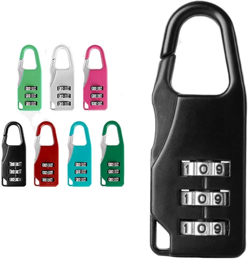 Set of 5 Mini Digital Security Lock 3 Digit High Protection for Travel Luggage Laptop Lockers Light Durable Keyless Compact Design Corrosion Resistant Easy to Use Perfect for Commuting Travel - Image 1