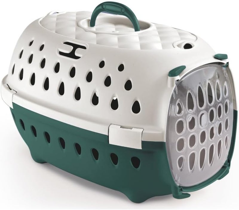 Stefanplast Cat Pet Carrier Travel Chic Stefan Plast - 50x34.5x32 cm - green - Image 1