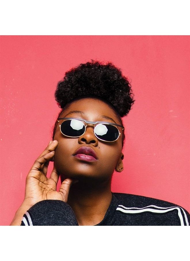 WILLBOND - 2 Pieces Afro Puff Drawstring Ponytail Synthetic Short Curly Hair Afro Bun Extension Afro Chignon Hairpieces Wig Updo Hair Extensions (Black) - Image 1