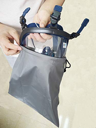Induschoice Respirator Mask Drawstring Bag High-Density Waterproof Material Respirator Storage Bag,1 Pack - Image 4