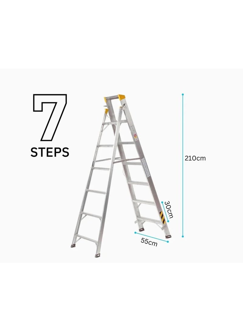 مزايا سلم المنيوم 7 درج مزايا - Image 2