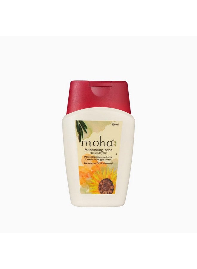 Moha: moha: Moisturizing Lotion for extra Dry Skin Deep Moisture For Face & Body With Benefit of Aloe Gel, Almond, Coconut & Olive Oil - 100ml (Pack of 1) - Image 1