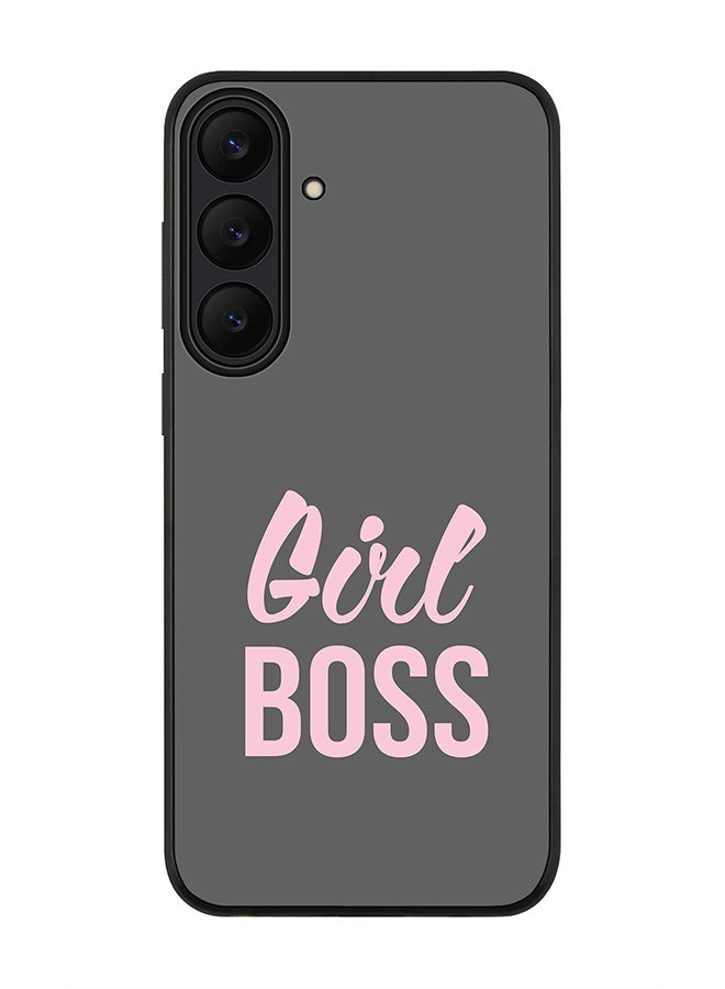 For Samsung Galaxy S25 FE Case,Slim fit Camera Protection, Shockproof Thin Phone cover  - Girl Boss (Grey)