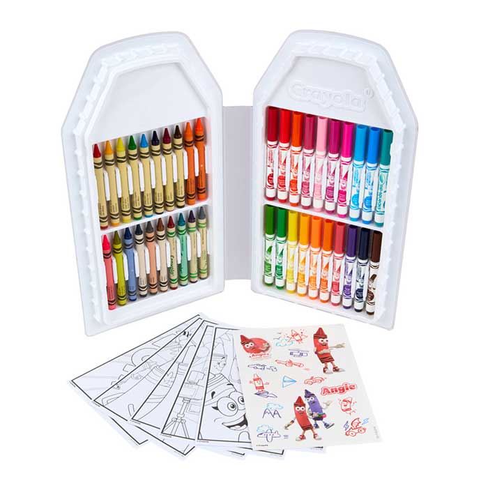 Crayola Red Limited Edition Art Case – Collectible Set with Retired & Classic Crayons, Pip-Squeaks Markers, Coloring Pages & Stickers | Portable Kids Art Kit & Gift for Creative Fun - Image 2