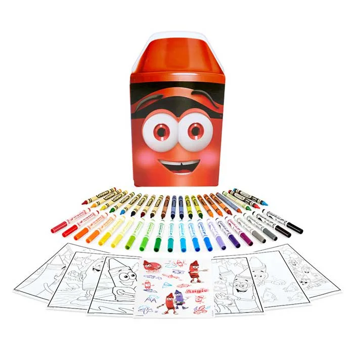 Crayola Crayola Red Limited Edition Art Case – Collectible Set with Retired & Classic Crayons, Pip-Squeaks Markers, Coloring Pages & Stickers | Portable Kids Art Kit & Gift for Creative Fun