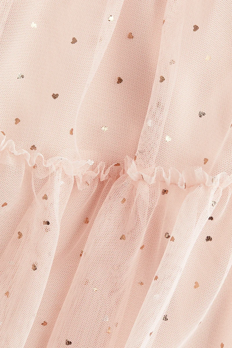 H&M Foil-print tulle dress