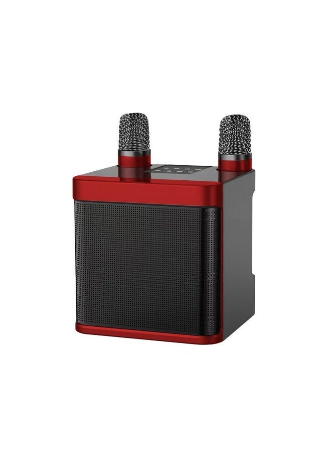 Portable Bluetooth Karaoke Speaker with 2 Wireless Microphones, Home KTV Sound System, Bluetooth 5.0, Voice Changer, Vocal Reduction, TF Card, USB & AUX Playback, Rechargeable Party Speaker - Image 2