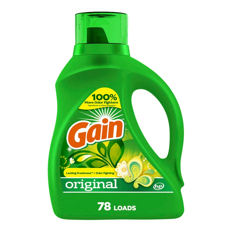 Gain Aroma Boost Liquid Laundry Detergent Original Scent 78 Loads 113 fl oz HE Compatible