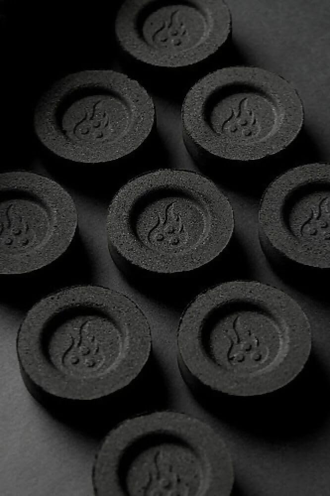Wadi halfa Square Shape Incense Charcoal Discs, 20-Tablets, 33 mm Size, Black - Image 4