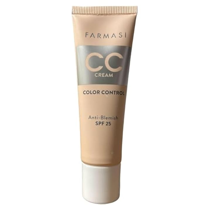 FARMASi CC Color Control Cream, Natural and Flawless Finish, Enriched Formula with Multimineral & Spf 25+, All-Day Hold, All Skin Types, 1 fl. oz, 06 Deep - Image 1