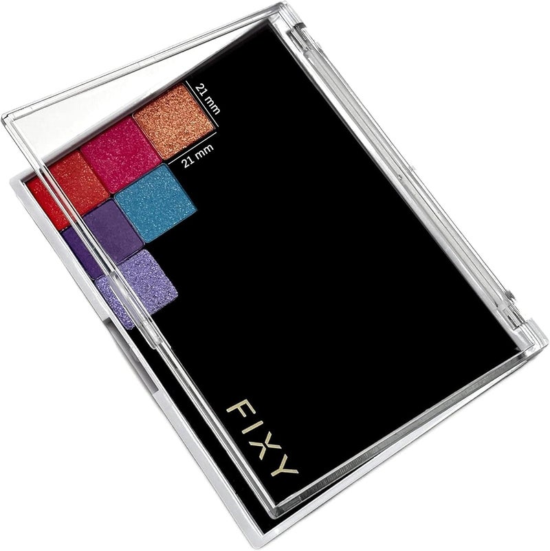 FIXY Small Magnetic Makeup Organizer with Clear Top – Depot, Organize & Declutter Your Makeup–Travel-Friendly Empty Palette for Eyeshadow, Blush & More, Customizable & Portable- 5.7"x4.3"
