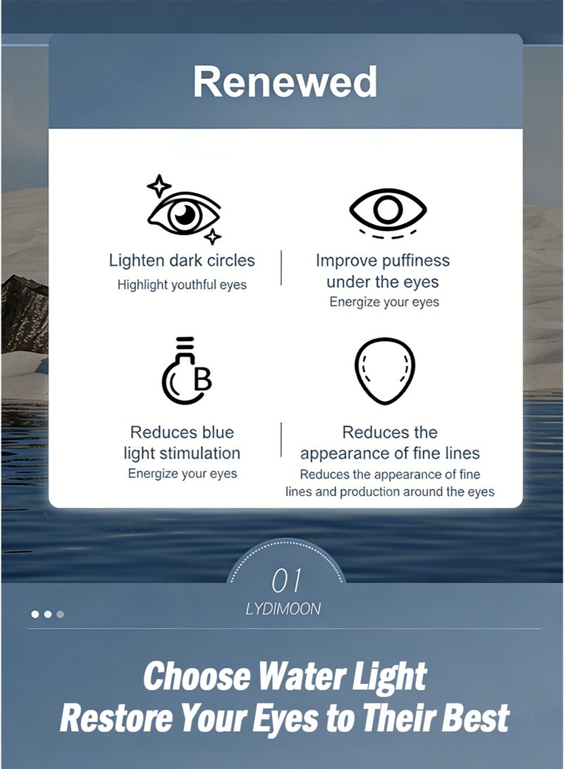LYDIMOON Waterlight Protective Eye Cream | Fade Dark Circles & Fine Lines, Firm & Anti-Blue Light 40g - Image 3