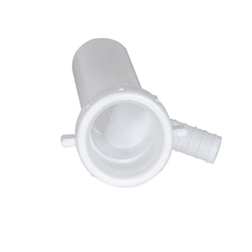 EZ-FLO 1-1/2 Inch x 8 Inch Branched Dishwasher Tailpiece, Slip Joint Connection for Tubular Drain Applications, 5/8 Inch OD Branch, White Polypropylene, 35311 - Image 4