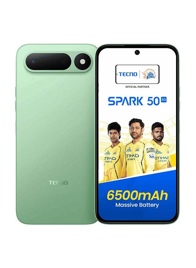 TECNO SPARK 50 5G Dual Sim MINT GREEN 4GB RAM 256GB - Global Version - Image 1