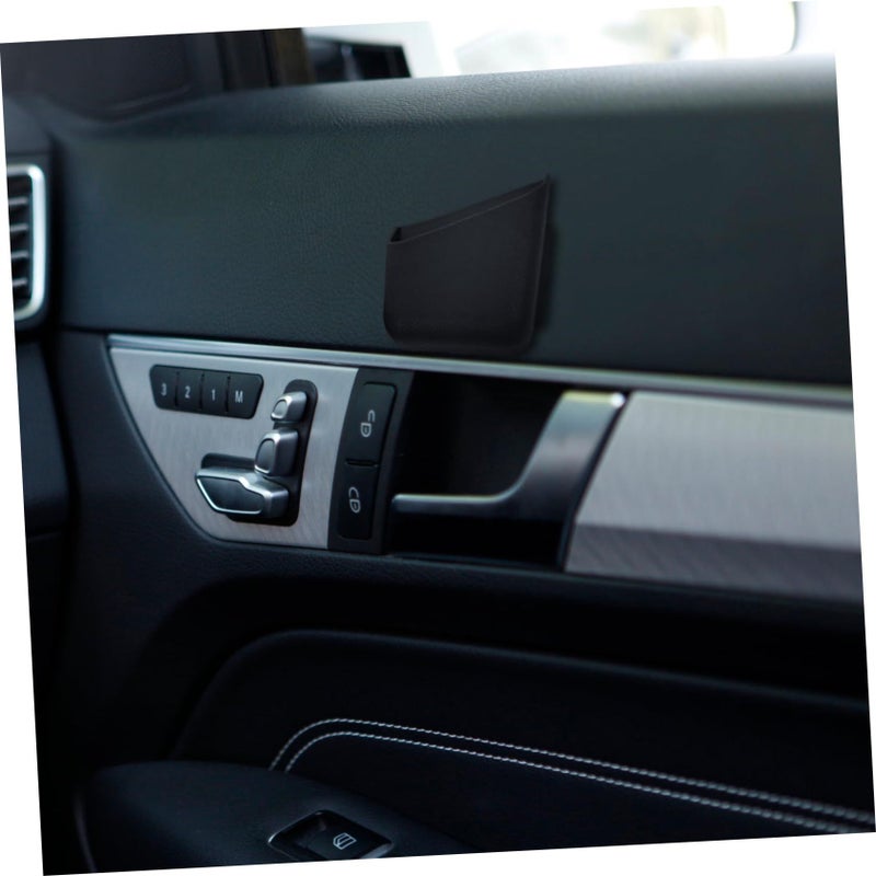 Black Car Organizer Storage Box Sticky Dashboard Backseat Cargo Trunk Container - Image 3